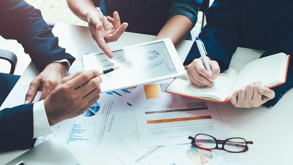 Family reviewing a loan offer